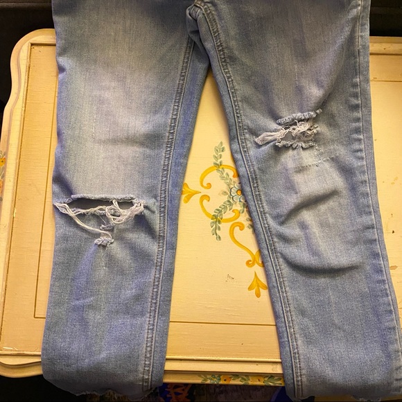 Free People distressed cropped jeans sz 25 - Picture 3 of 4
